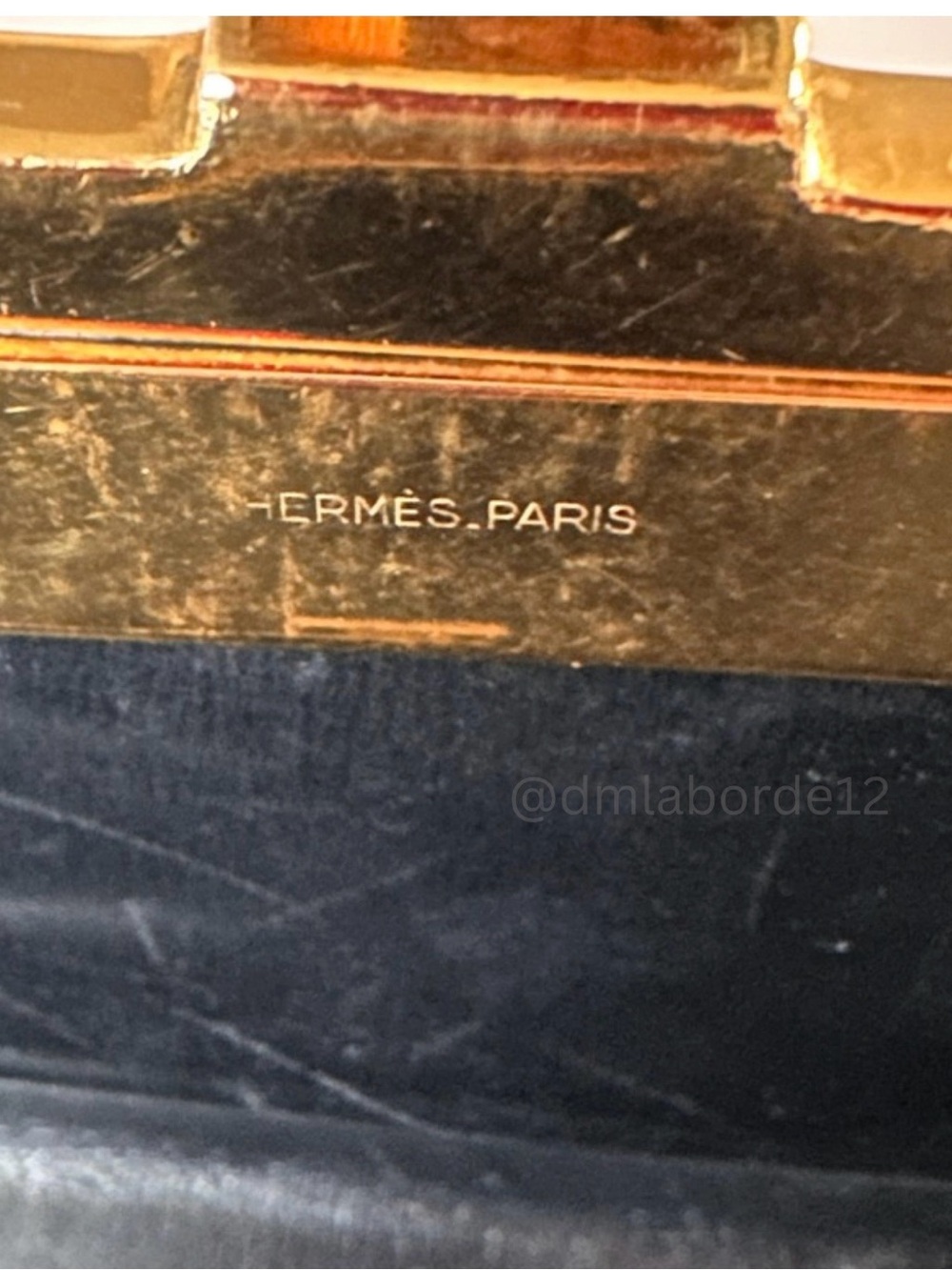 Vintage Hermès Cécile Box Calf Black Shoulder & Clutch Bag W/Box/Dustbag - Picture 11 of 16